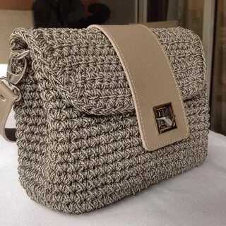 Сумки из шнура крючком