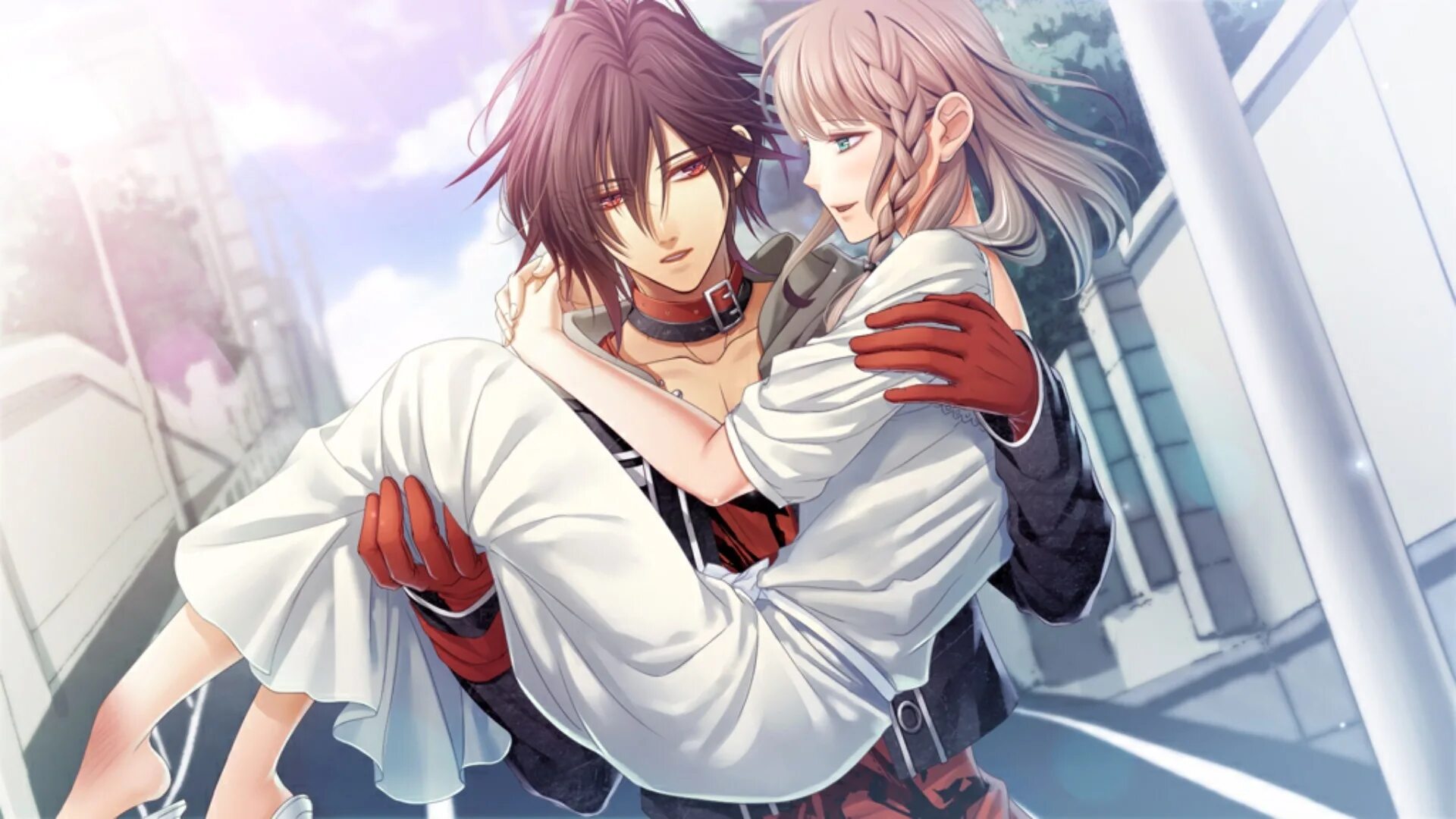 Демоны сакуры окита и чизуру. Безумный император арт. Безумная новелла. Амнезия шин и героиня. Безумная новелла.