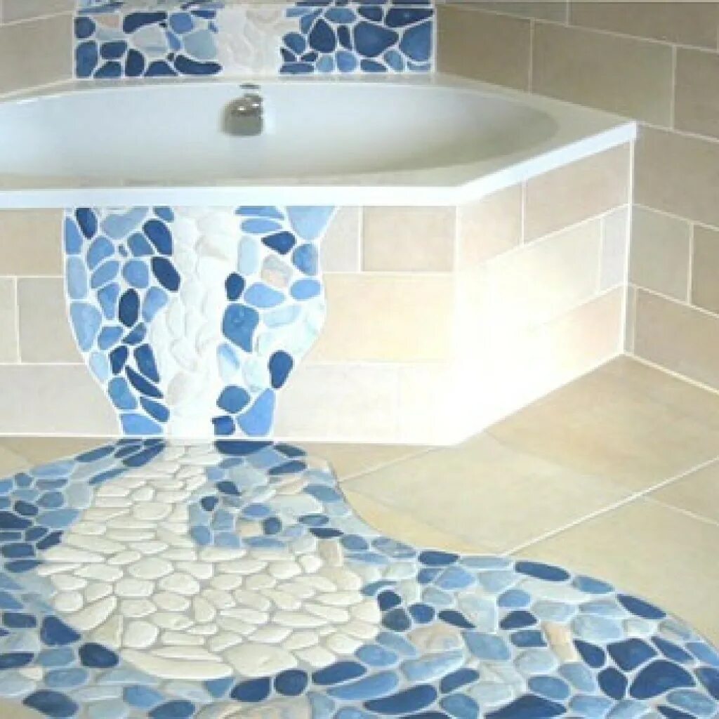 Сделать плитку своими руками ванной. Мозаика на полу в ванной. Мозаика на пол в ванну. Мозаика для ванной комнаты на пол. Мозаичная плитка на пол в ванну.