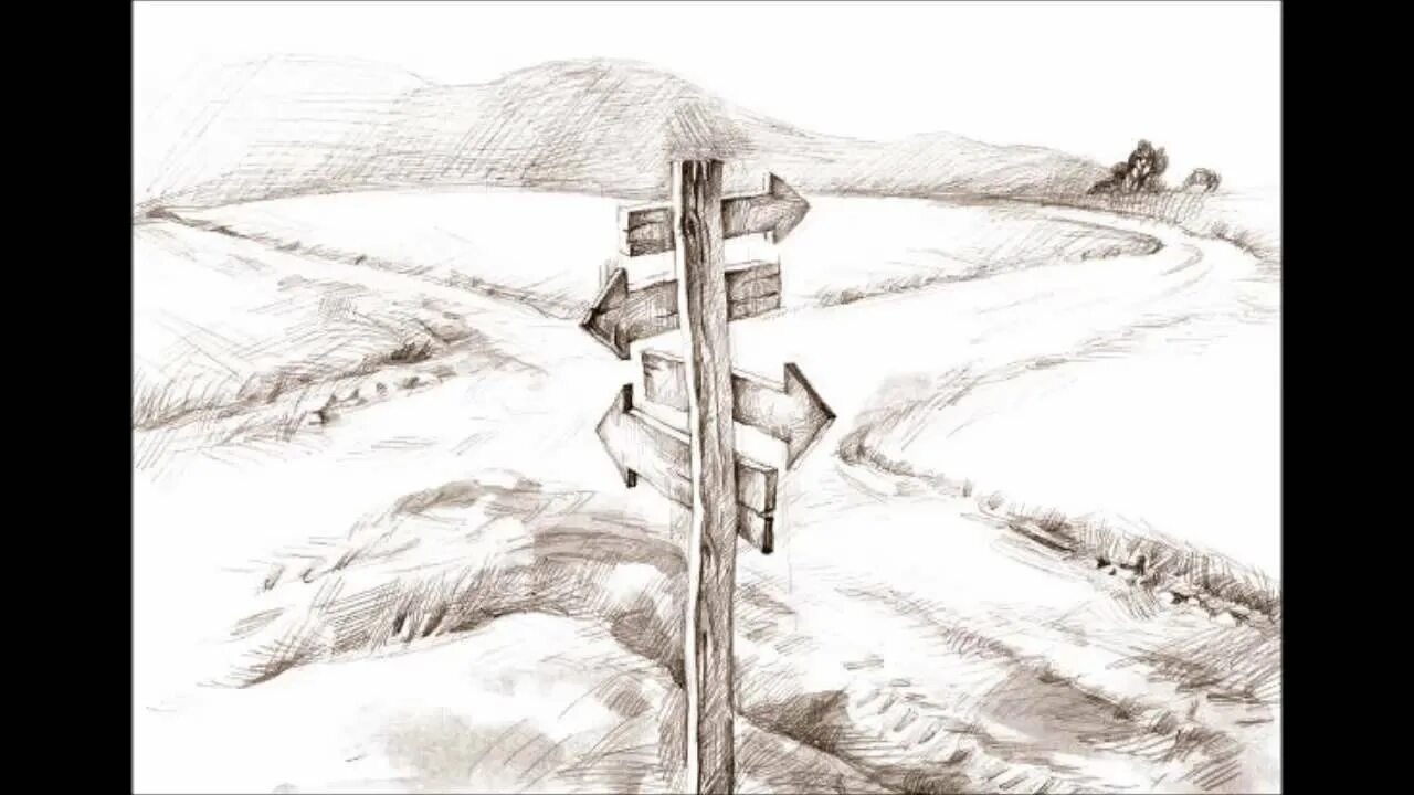 Рисунки 4 стороны. Распутье дорог. На распутье иллюстрация. Перепутье Графика. Развилка дорог.