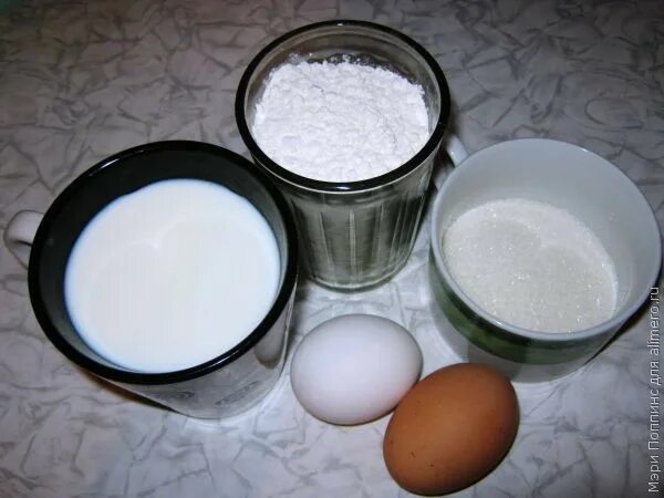 1 стакан молока 3 столовые
