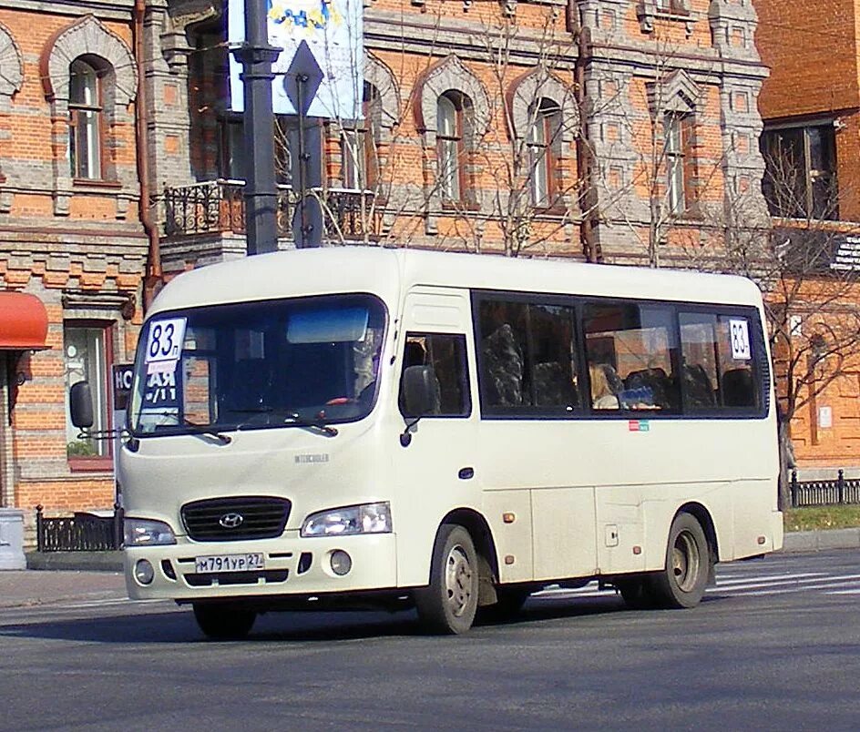 Хендай Каунти Хабаровск. Маршрутка 82 Хабаровск. Маршрут 83. Маршрут 083.