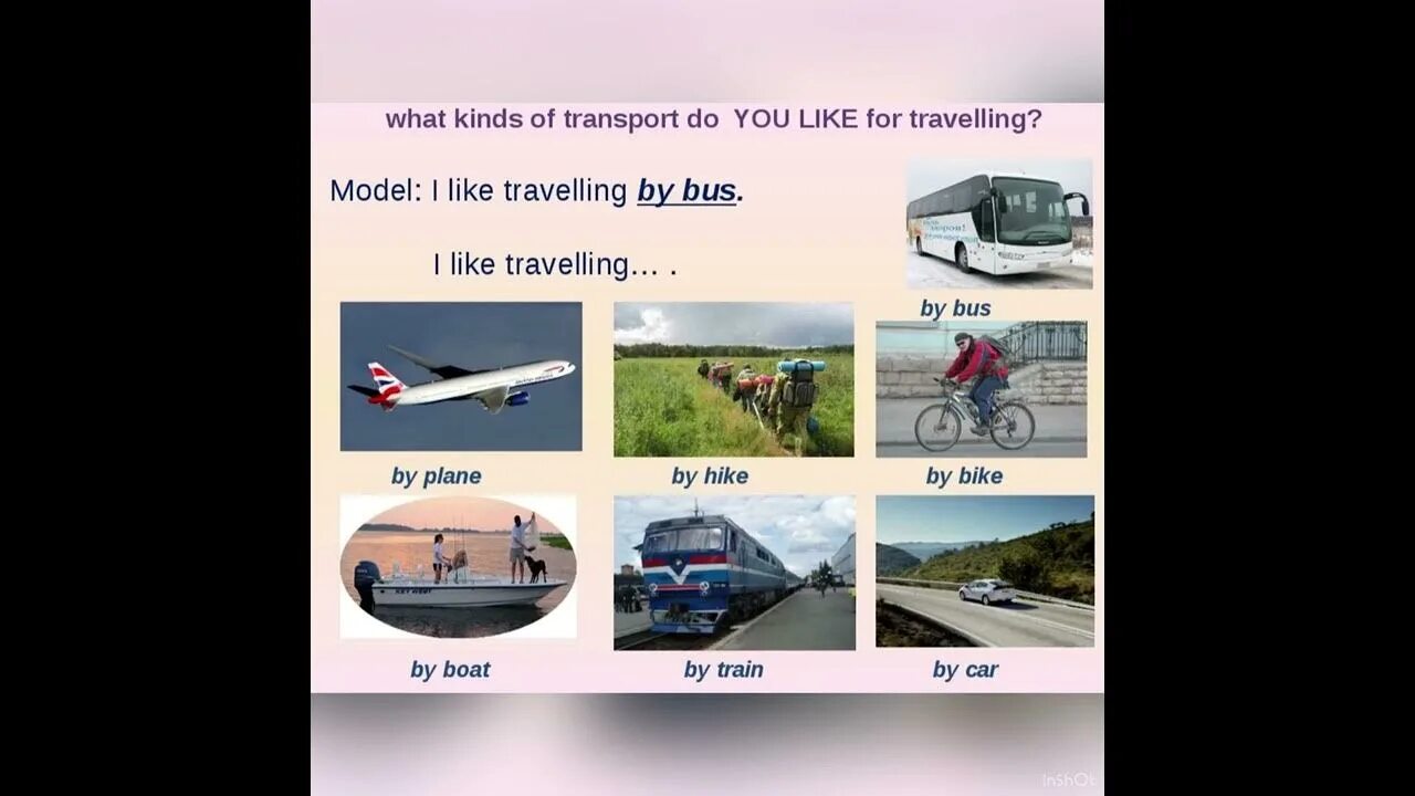 Different types of transport