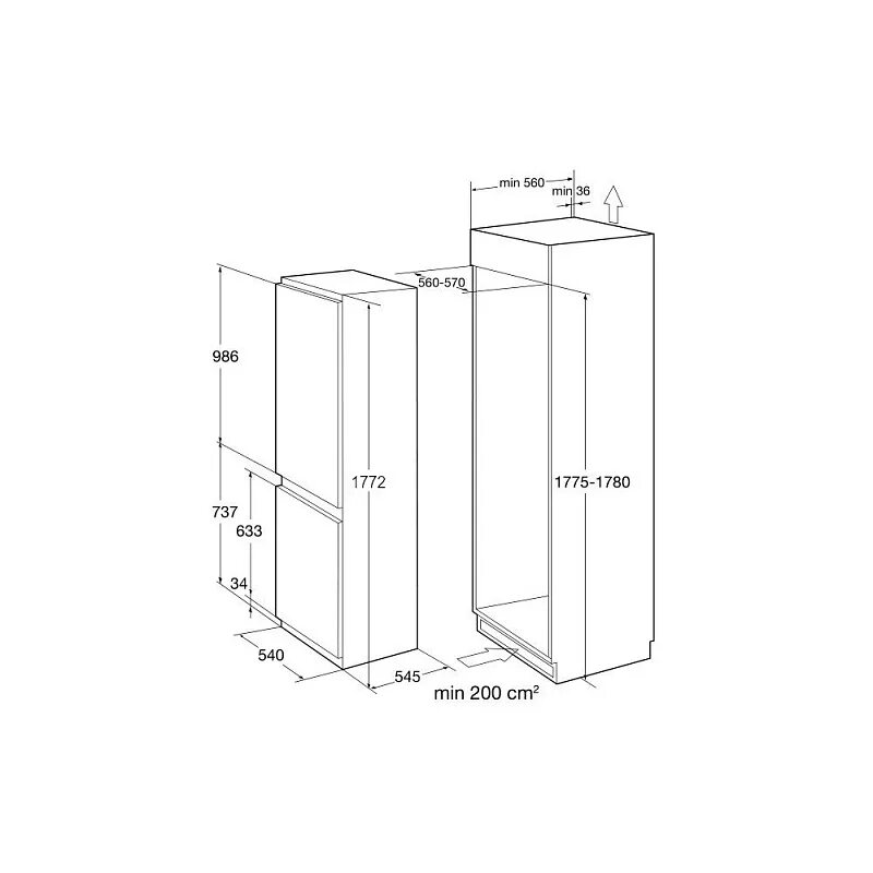 Размер под встраиваемый холодильник. Встраиваемый холодильник korting KSI 17877 CFLZ. Korting KSI 17850 CF холодильник. Холодильник korting KSI 17780 cvnf схема встраивания. Korting KSI 17860 CFL.