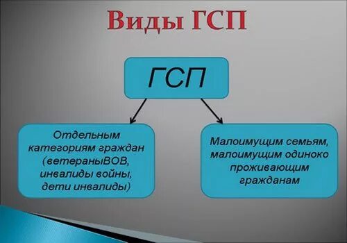 Виды гсп