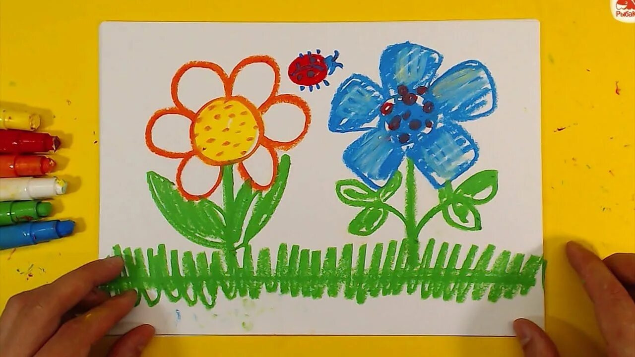 Техника рисования цветка детьми. Рисование для дошкольников. Рисование цветов. Рисование цветов для детей. Детские рисунки цветы.