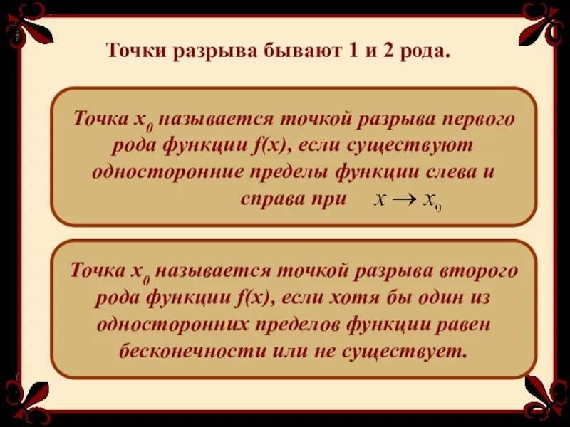 Разрывная функция примеры