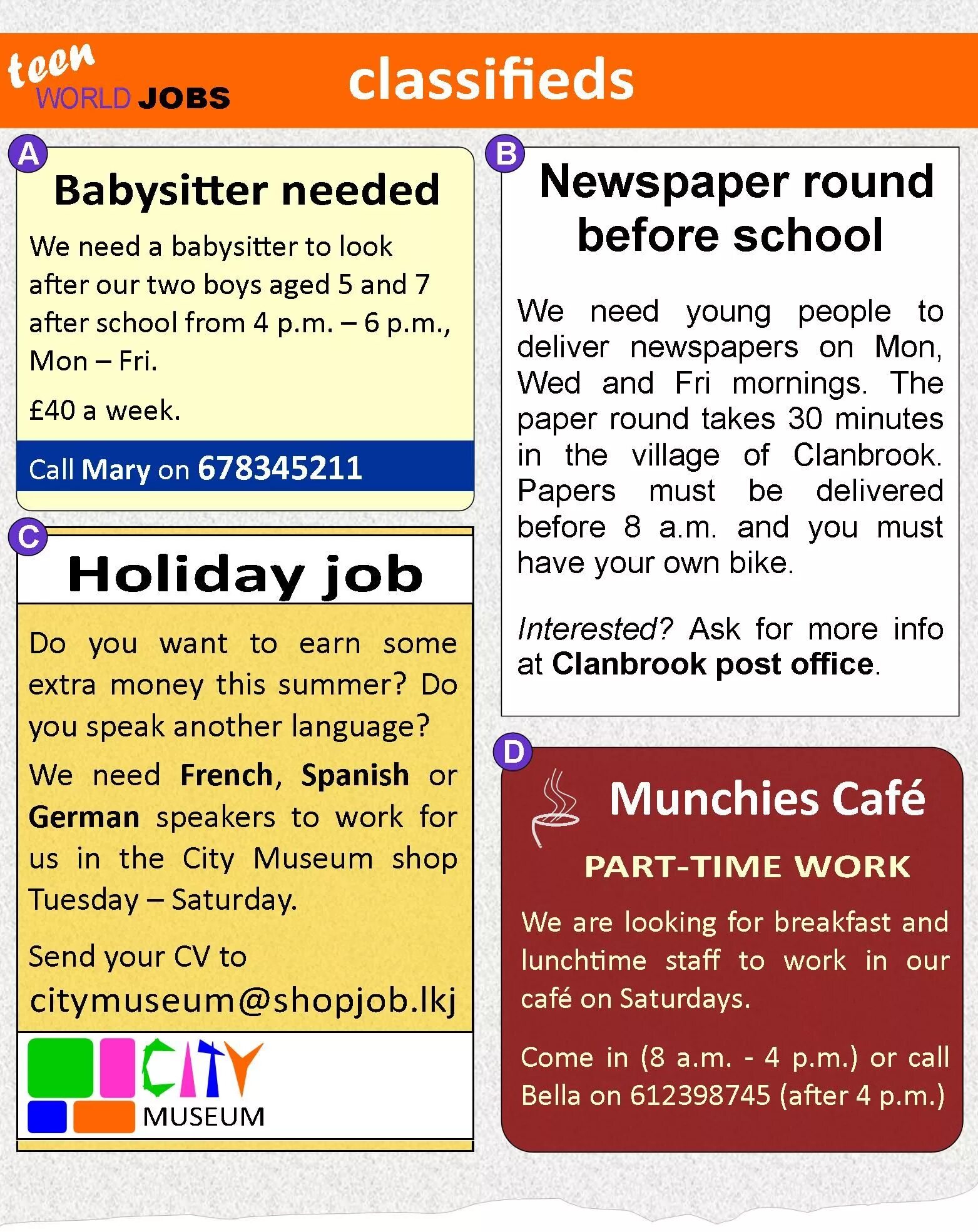Do one s job. Job Advert. Job advertisement пример. Jobs примеры. Part time job примеры.