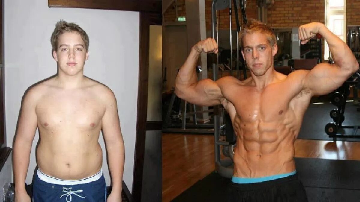 Эффект трансформация. Трансформация тела. Качаться до и после. Годы тренировок. Спортивные парни до и после.