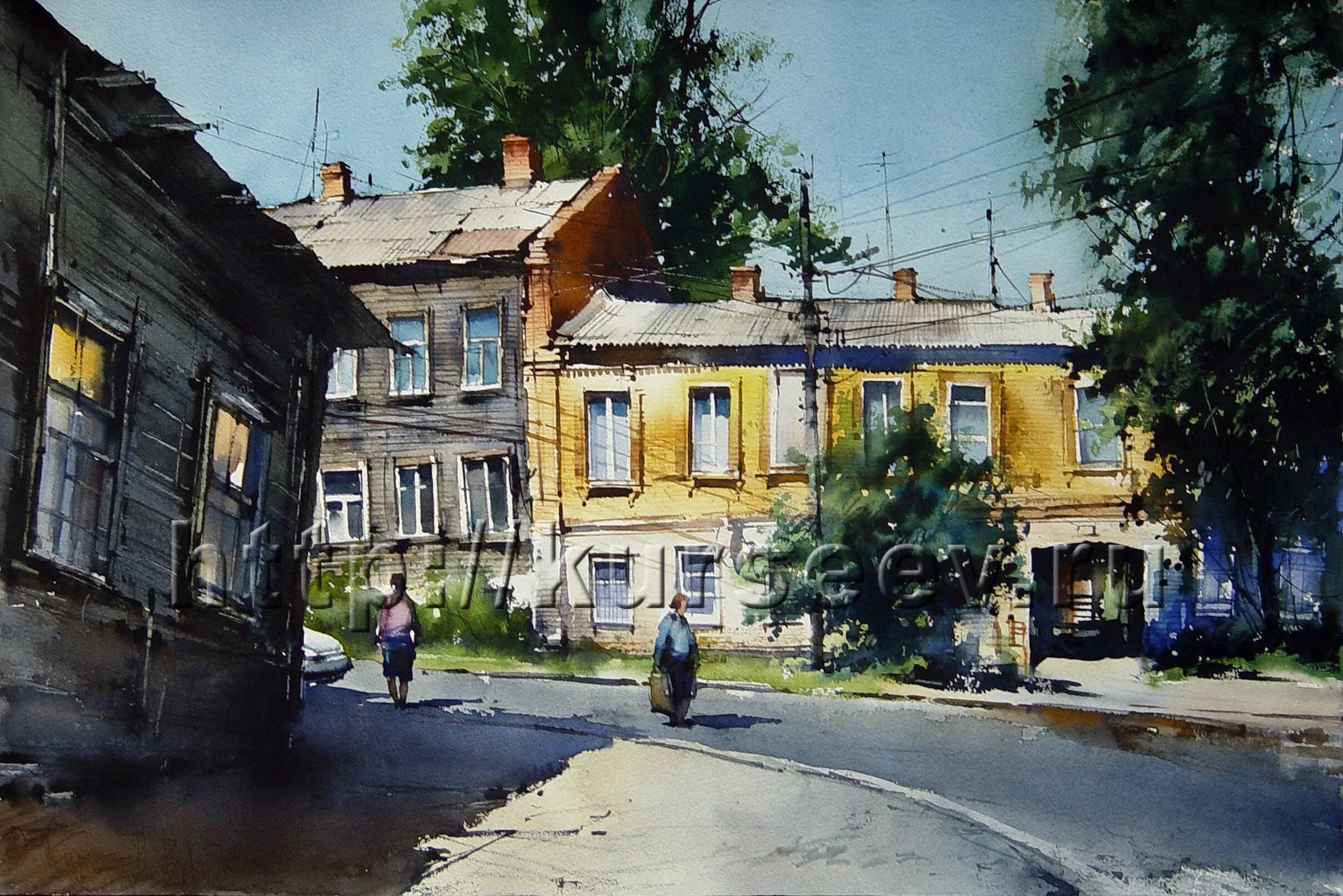 Pin on Aquarelle Landschaften Watercolor landscape paintings, Landscape painting
