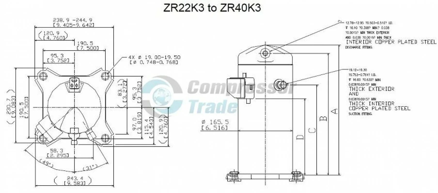 K 6 и 28 k. Компрессор zr22k3e-TFD-522, Copeland. Zr47kc-TFD-522. Copeland Part 023-0104-02.