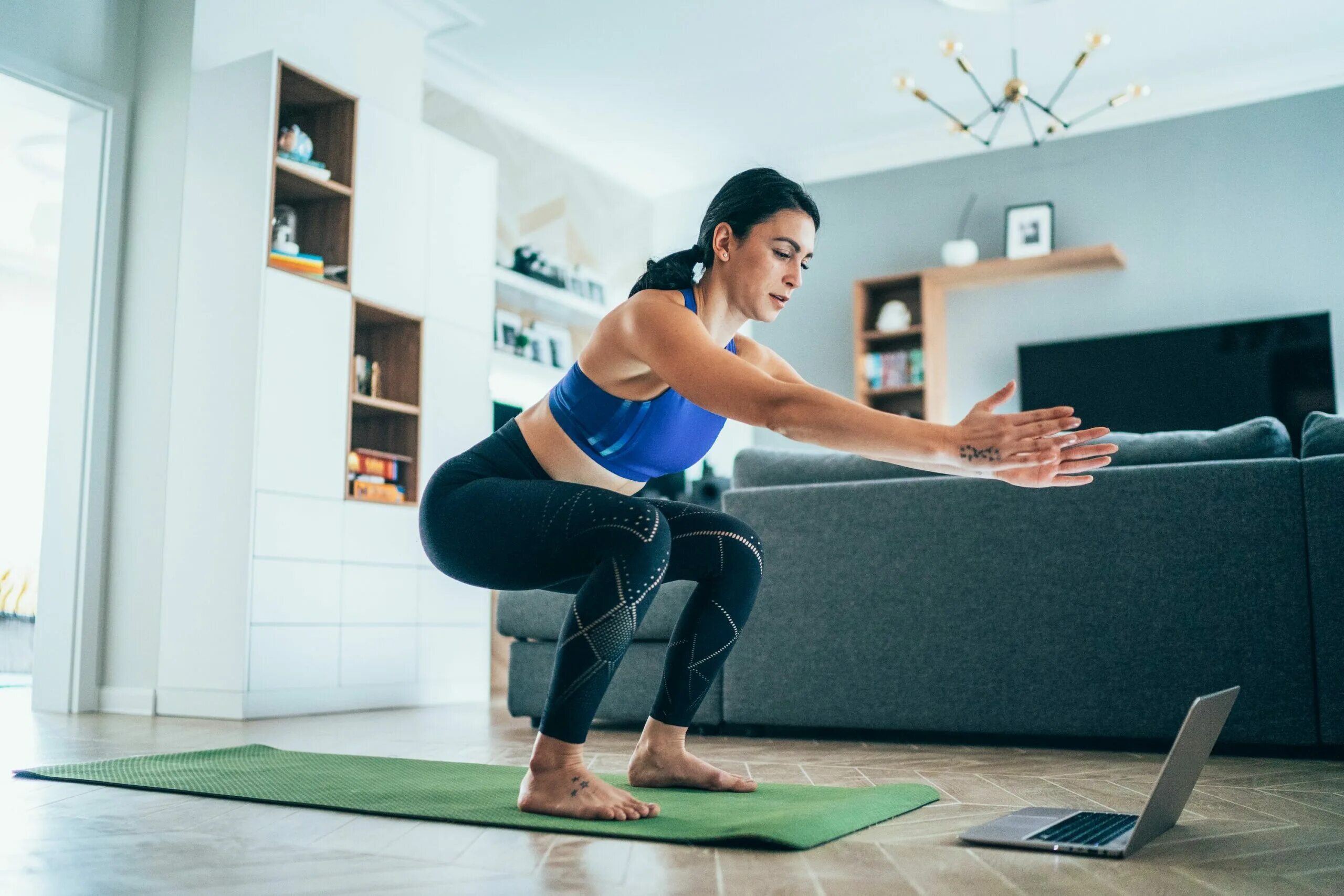 Working out at home