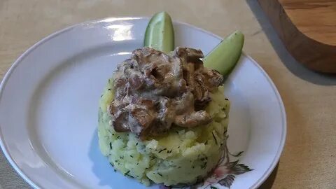 Пюре с лисичками