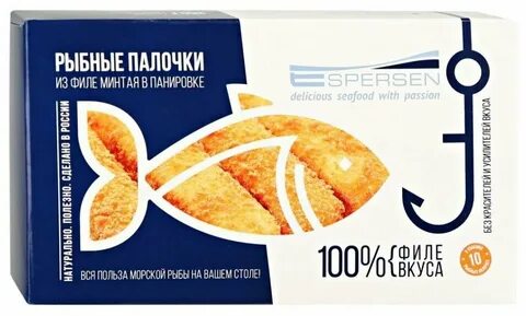 Палочки из филе минтая в панировке