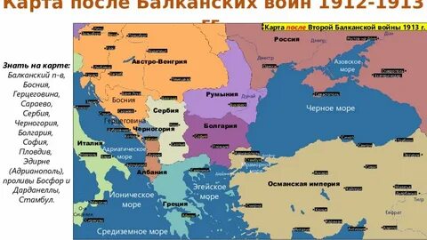 Балканы в первой мировой