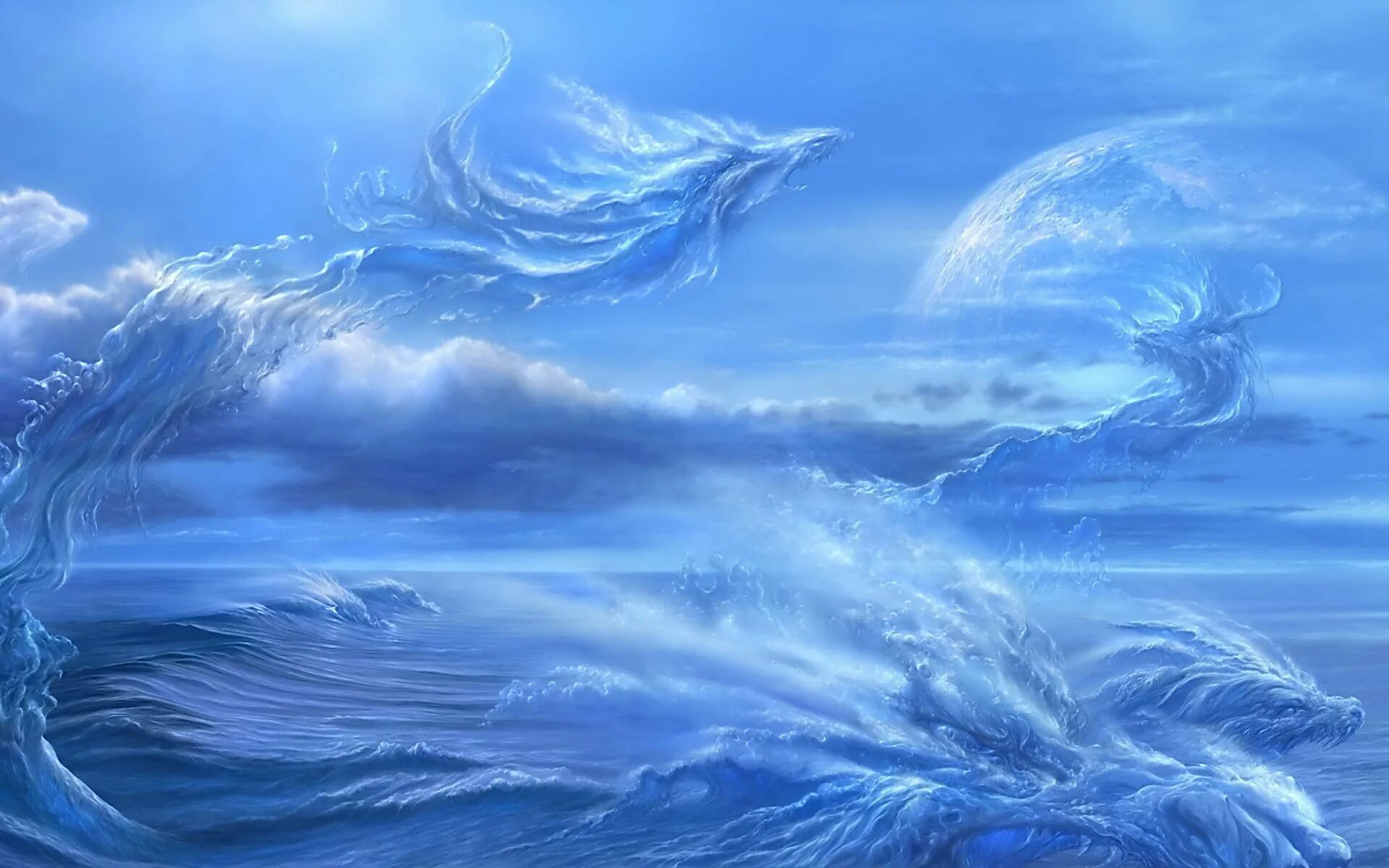 Песня синее ветры. Море фэнтези. Стихия воздуха. Сказочное море. Волшебное море.