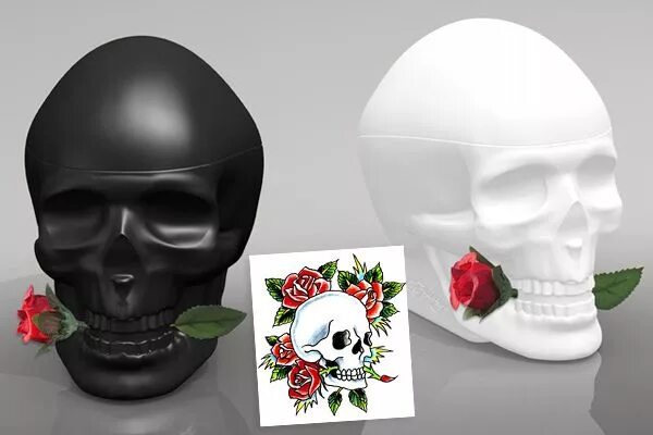 Туалетная вода череп. Skulls and Roses духи. Эд Харди череп и розы. Парфюм в форме черепа. Флакон в виде черепа.