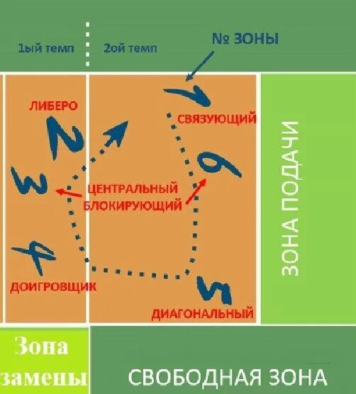 Игрок в волейболе в 3 зоне. Волейбольные позиции Либеро. Позиции в волейболе. Позиции игроков в волейболе. Позиция диагонального в волейболе.