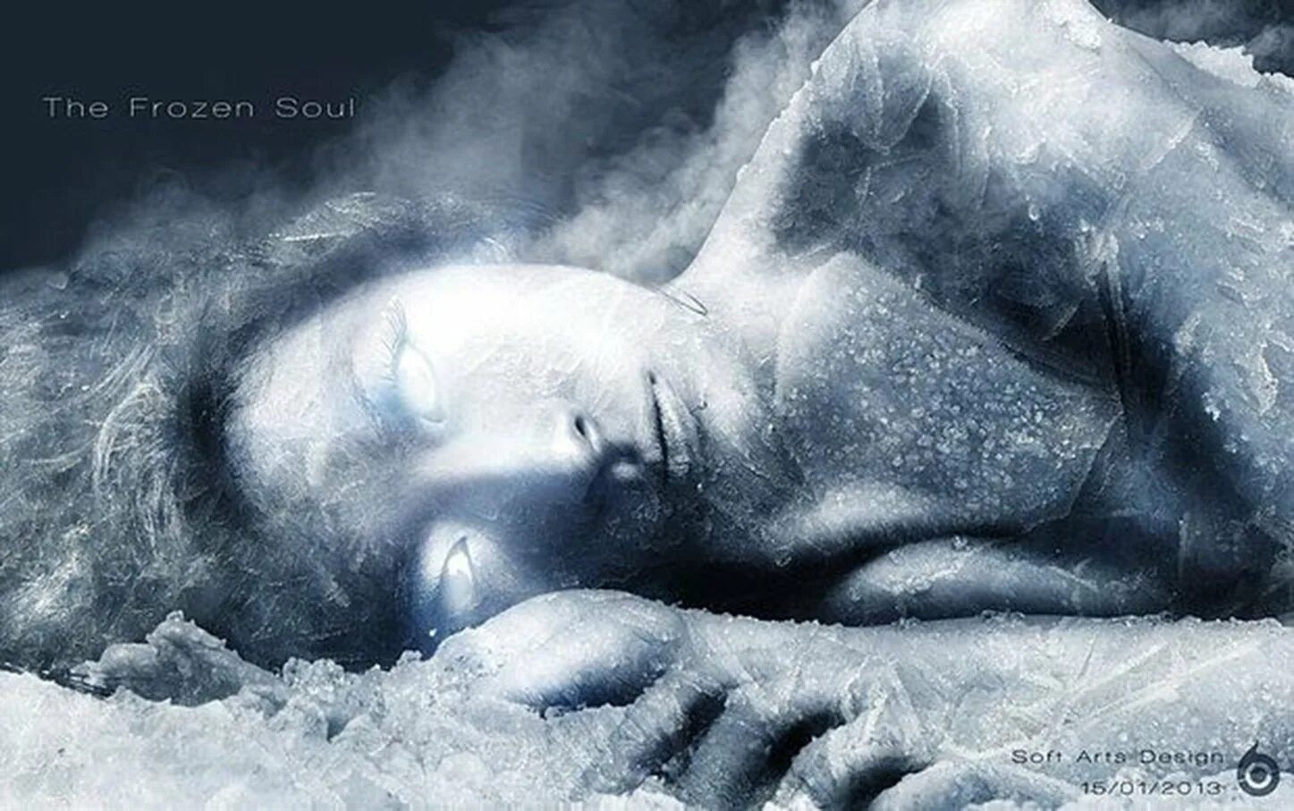 Сердечко во льду. Девушка во льду. Душа за стеклом. Цветы в снегу. Холод в душе.