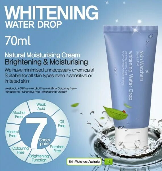 Water drops cream. Skin Watchers Tea Tree тонер для проблемной кожи 140мл. Увлажняющий крем для лица Water. Skin Watchers глубоко увлажняющий осветляющий крем-гель. Солнцезащитный крем Skin Watchers.