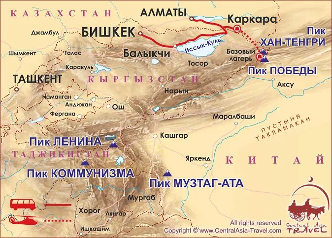 Ближайшая хана. Тянь Шань пик Победы на карте. Карта горы Тянь Шань пик Победы. Киргизия Тянь Шань пик Победы.