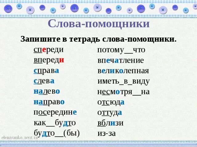 Слова помошник. Слова помощники. Слова заместители. Описание комнаты слова-помощники. Слова помощники для плана.