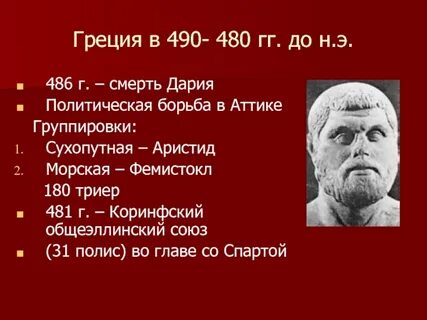 Греция в 480 г до н э