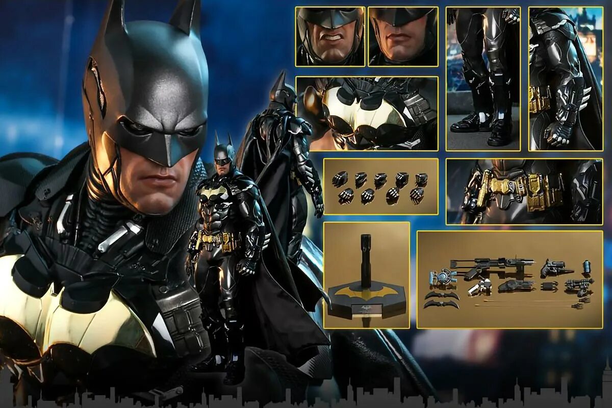 Batman: Arkham Knight Prestige. Бэтмен 2023. Елочная игрушка Бэтмен. Hot Toys.