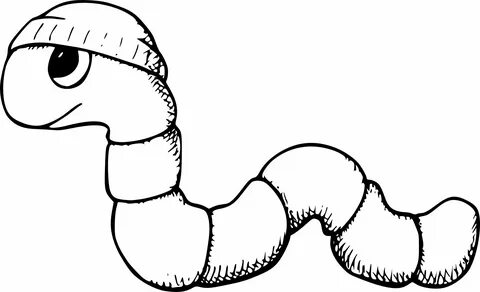 Как рисовать червяка