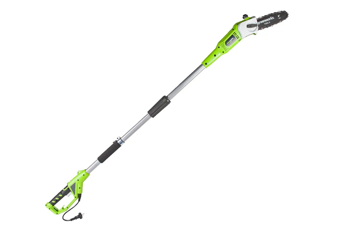 Электрический сучкорез для обрезки деревьев. Высоторез greenworks gps7220. высоторез электрический greenworks gps7220, 720 вт. кусторез greenworks 40v. greenworks g24ps20.