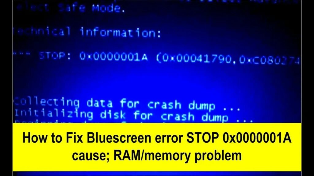 Memory management windows ошибка как исправить. Bsod 0x0000001a. синий экран 0x0000001a windows 7. синий экран stop 0000001a. ошибка 0.0000001.