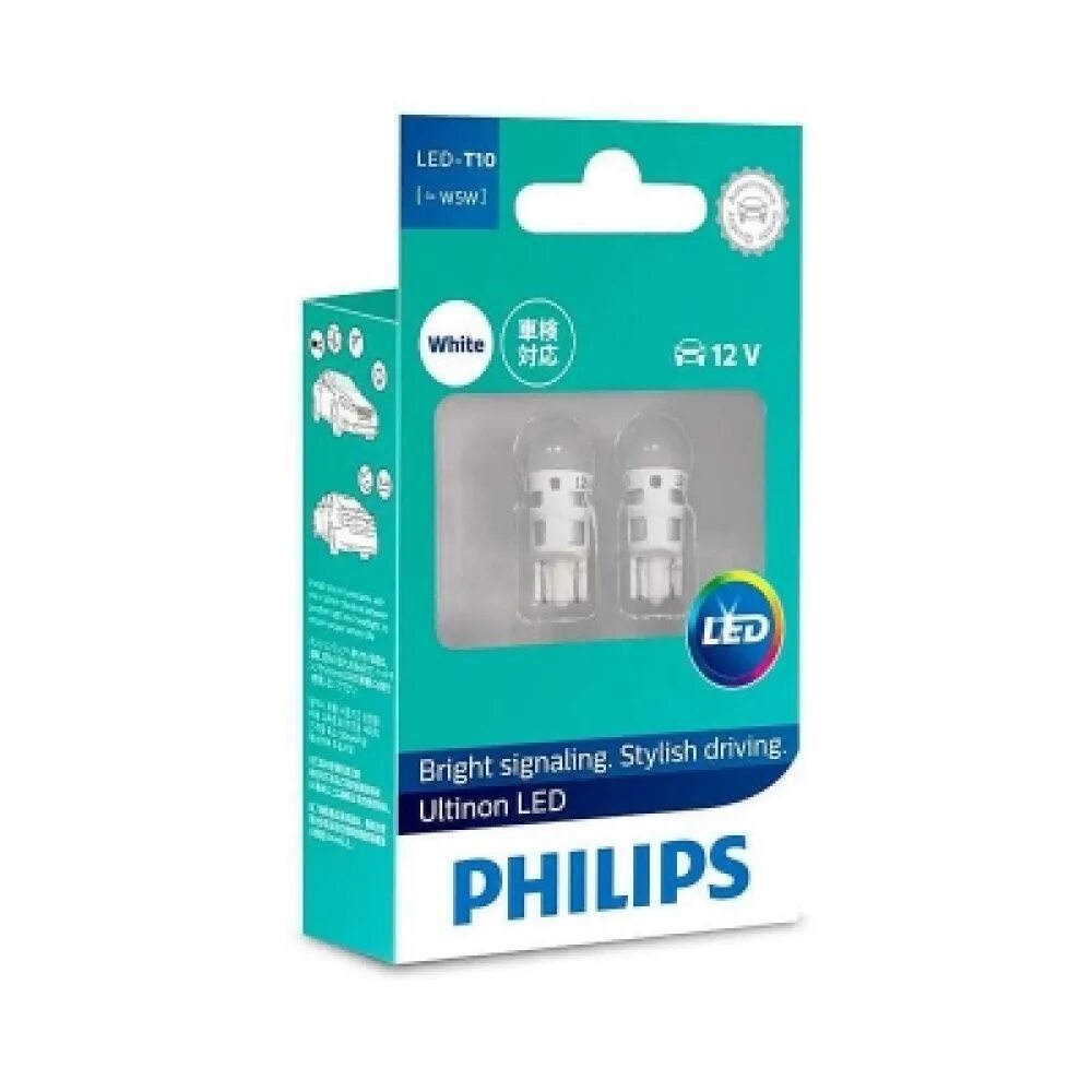 Led philips 12v. Philips Ultinon led 11961ulwx2. Лампа w5w 12v светодиодная Philips. Led лампы Филипс w5w. Лампа светодиодная Philips p21/5 led Red 12v bay15d x2.