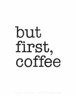 But first things first