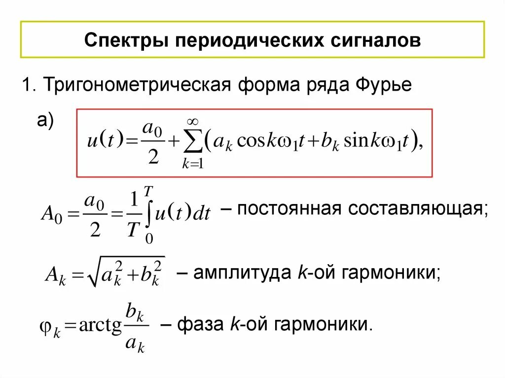 Как узнать составляющие. Фазовый спектр периодического сигнала формула. Как найти спектр периодического сигнала. Как найти постоянную составляющую периодического сигнала. Фазы гармоник периодического сигнала.