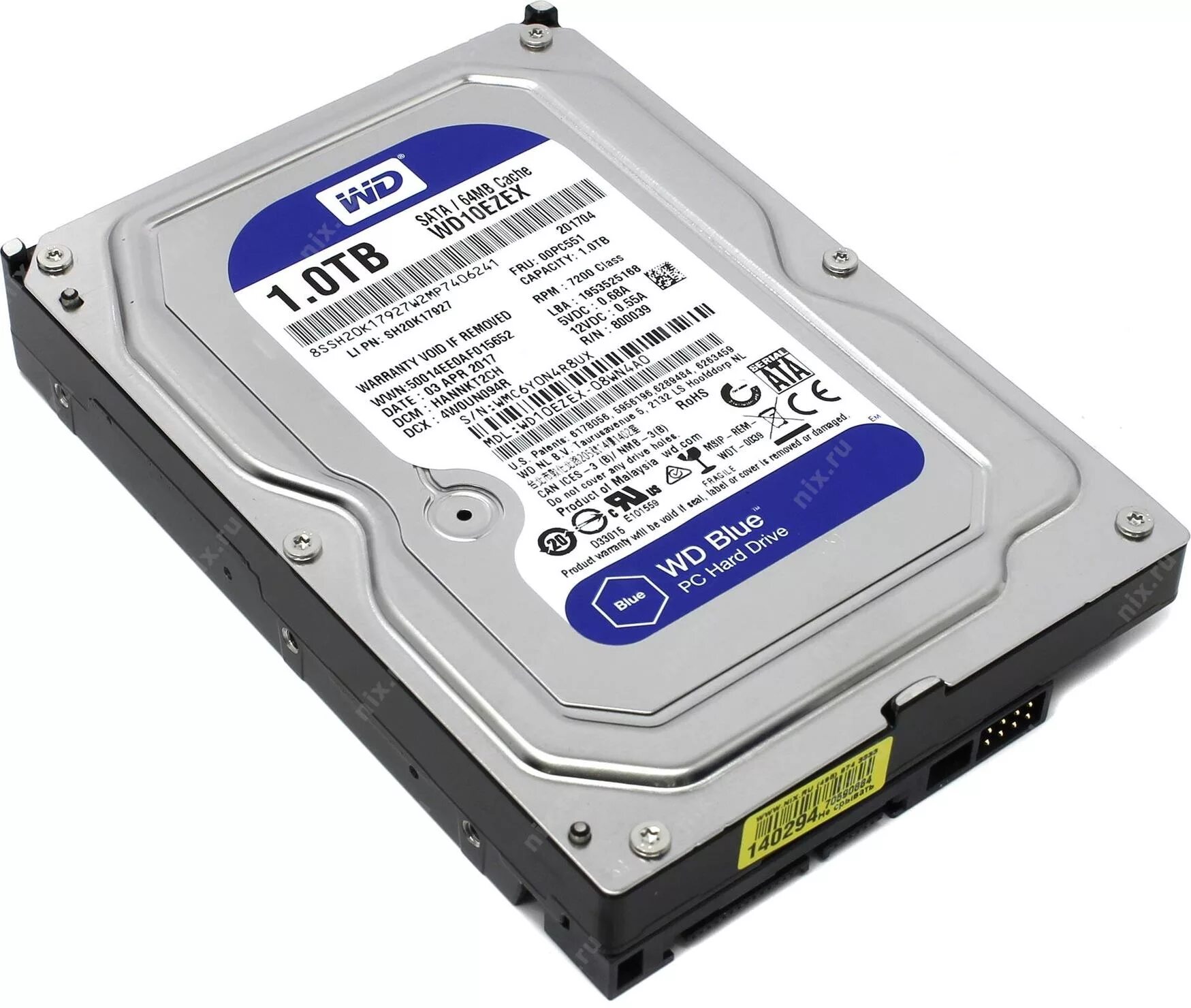 Sata iii western digital blue. Жёсткий диск WD Blue 1tb. Жесткий диск ВД Блю 1 ТБ. Жесткий диск Western Digital WD Blue 1 TB. 1 ТБ жесткий диск WD Blue [wd10ezex].