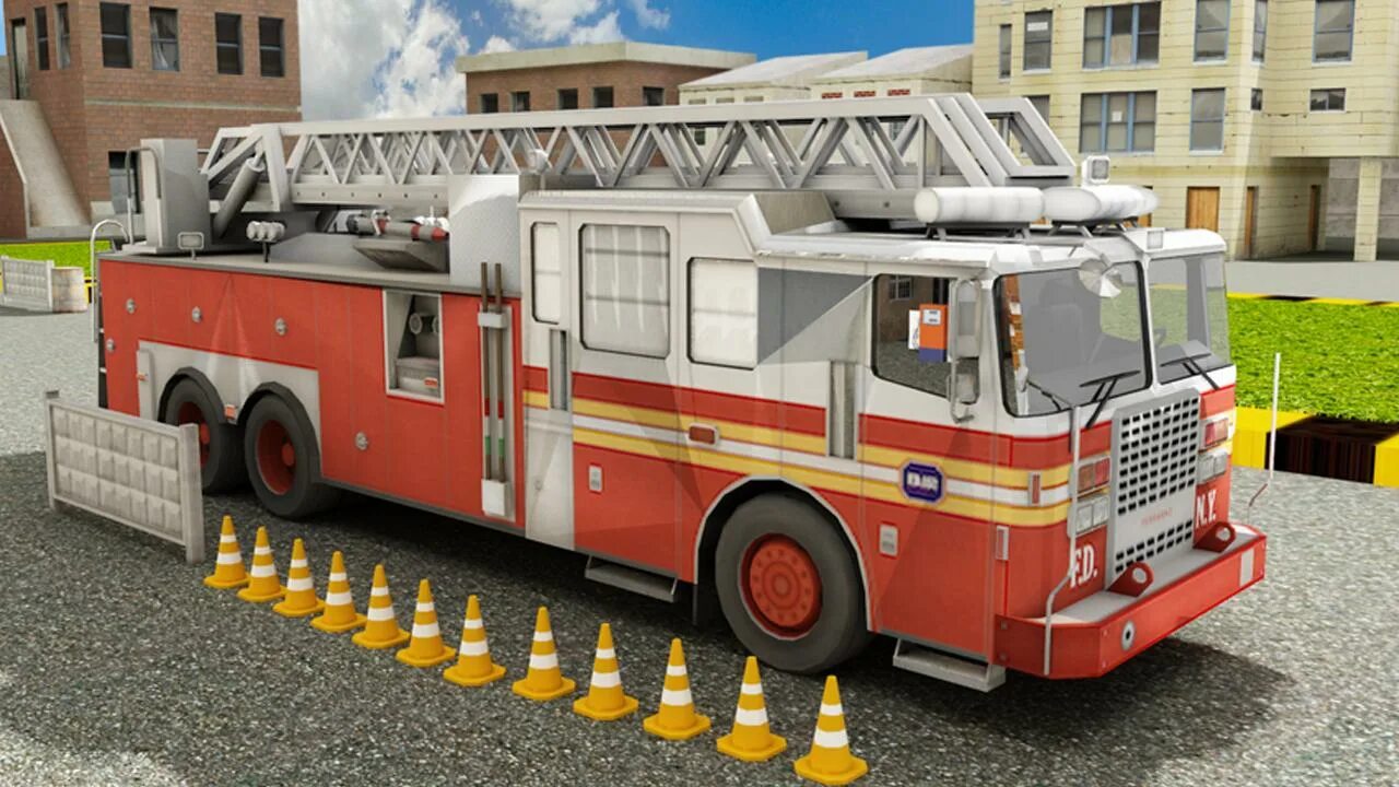 Машина "Fire Truck" пожарная, 49450. Симулятор пожарной машины. Парк пожарных машин. Игры пожарные машинки. Игры про пожарные машины