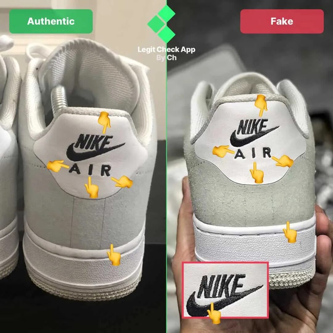 Кроссовки найк как отличить оригинал. Nike Air Force 1 Original vs fake. Nike af 1 fake vs real. Nike Air Force Original vs fake. Nike Air Force 1 fake.