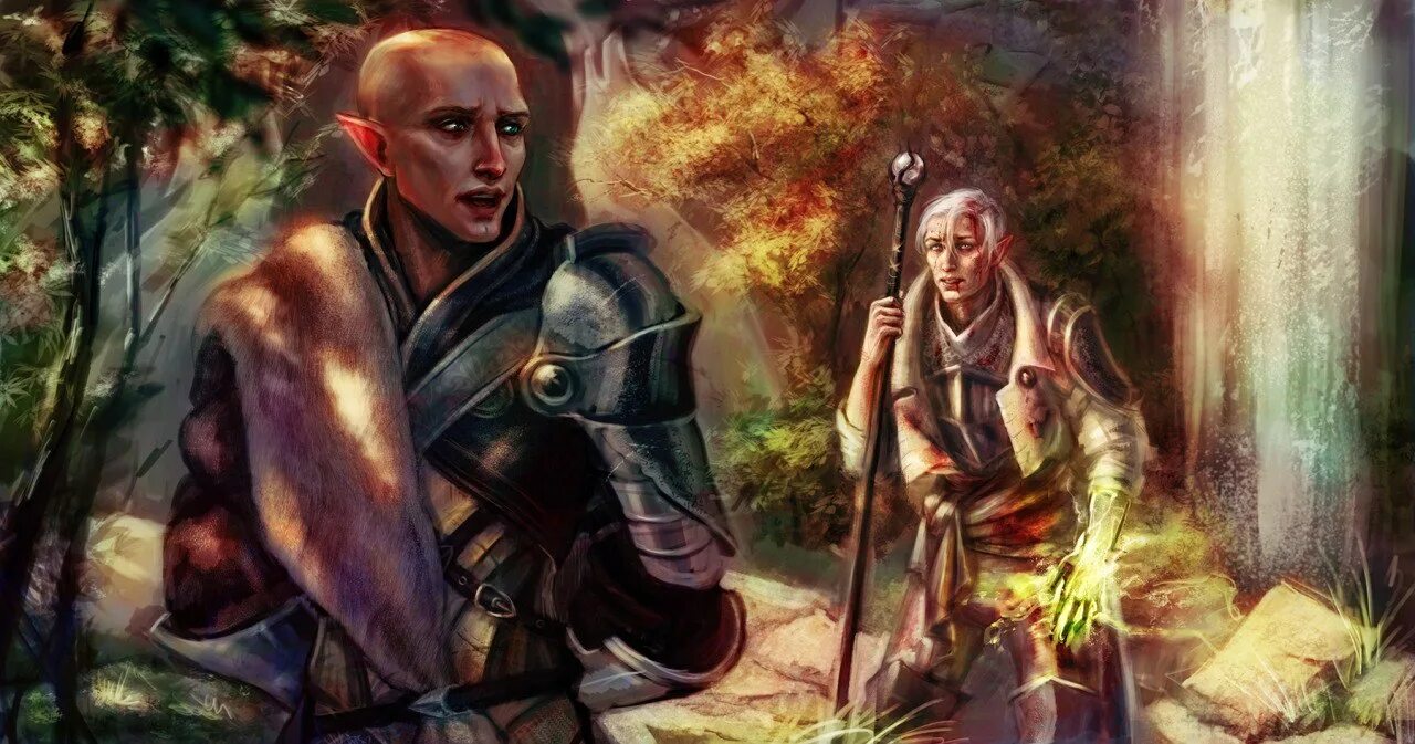 Solas city heroes. Dragon age Inquisition Абелас. Абелас и Лавеллан. Инквизитор Лавеллан. Инквизитор драгон эйдж.