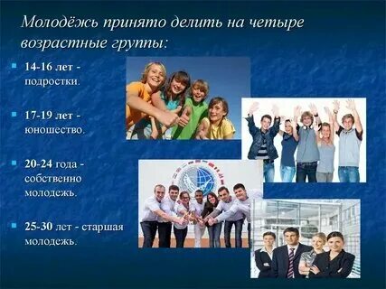 Молодежь какая критерия. Молодежь какая критерия