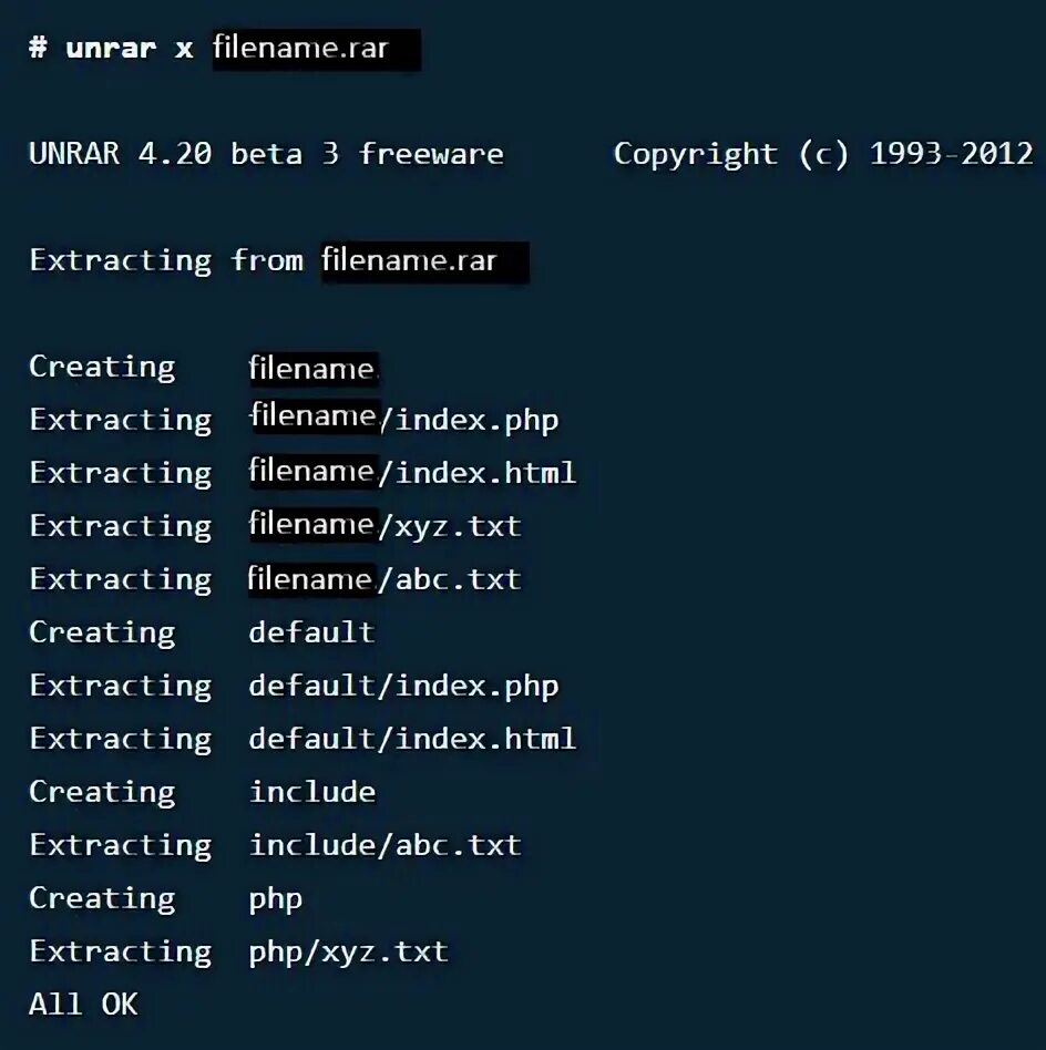 Rar linux. Rar linux