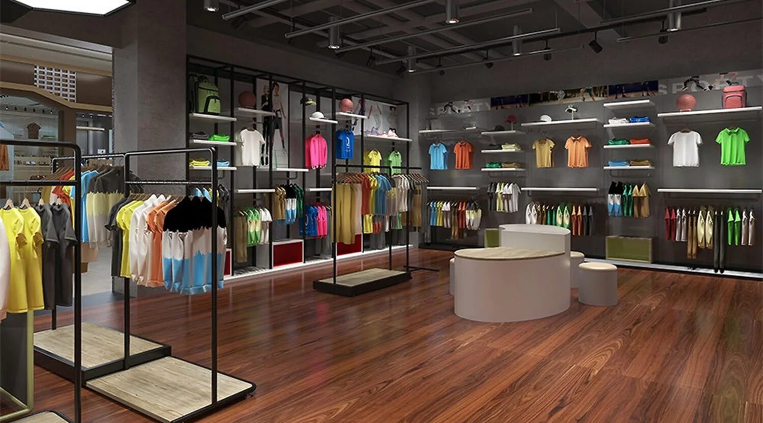 Seen shop. Clothing Store Interior. Мебель для shop in shop. Clothes shop Design Interior. Веар шоп.