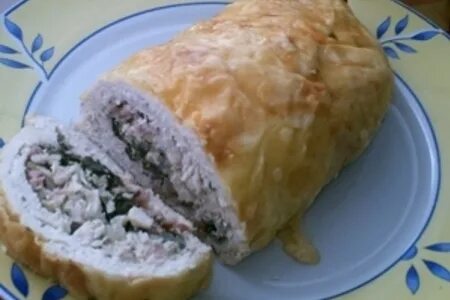 Вкусный рулет из курицы