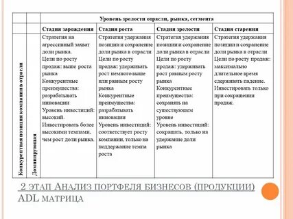 Стратегии зрелости
