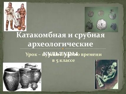 Северо кавказская катакомбная срубная археологические культуры