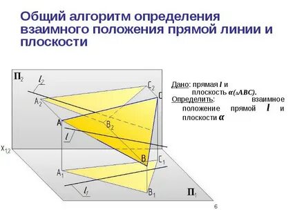 Взаимное положение прямых начертательная геометрия