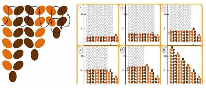 Лента из бисера схема