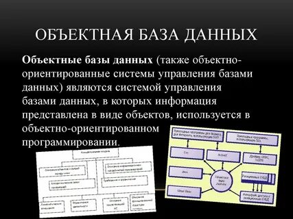 Базой данных является представленная в объективной форме