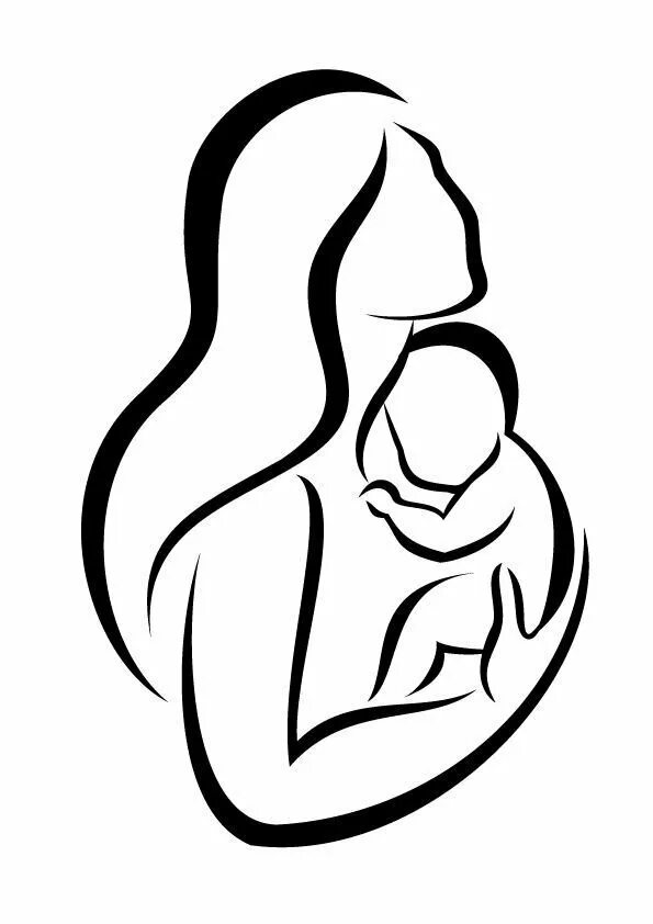 Шаблон маминых. Силуэт матери и ребенка. Силуэт мамы с ребенком. Силуэт женщины с ребенком на руках. Символ материнства.