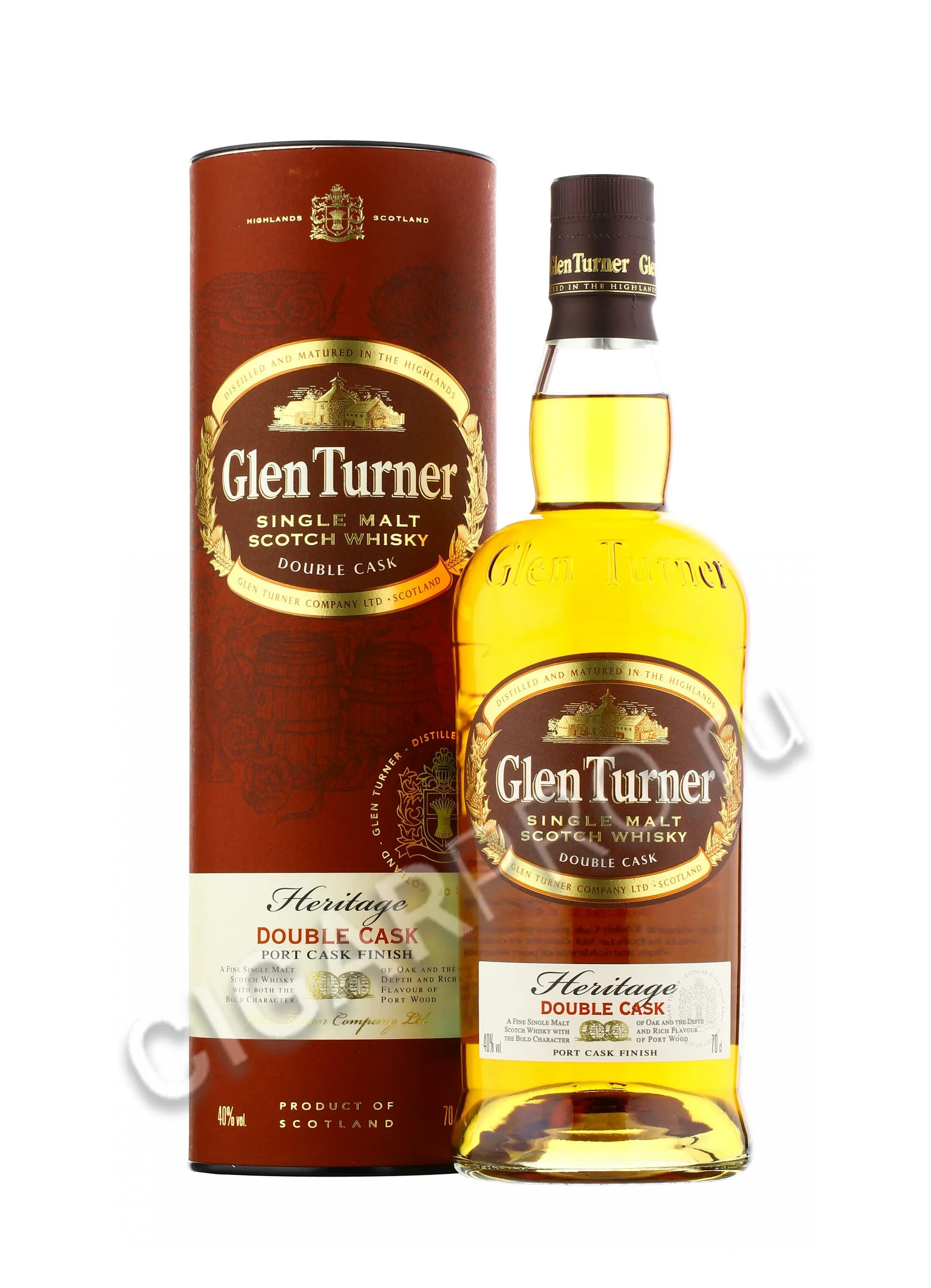 Виски сингл Молт Глен Тернер Эритаж Дабл. Glen Turner Double Cask. Виски Glen Turner Heritage Double Wood, 0.7 л, подарочная упаковка. Glen Turner rum Cask finish. Glen turner цена 0.7