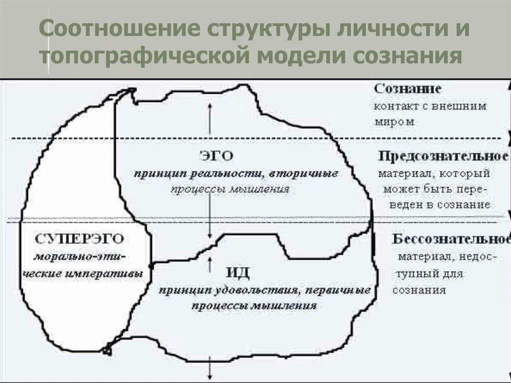 Основные модели личности. Топографическая модель по Фрейду. Топографическая модель личности. Соотношение структуры личности и топографической модели сознания. Топографическая модель сознания по Фрейду.